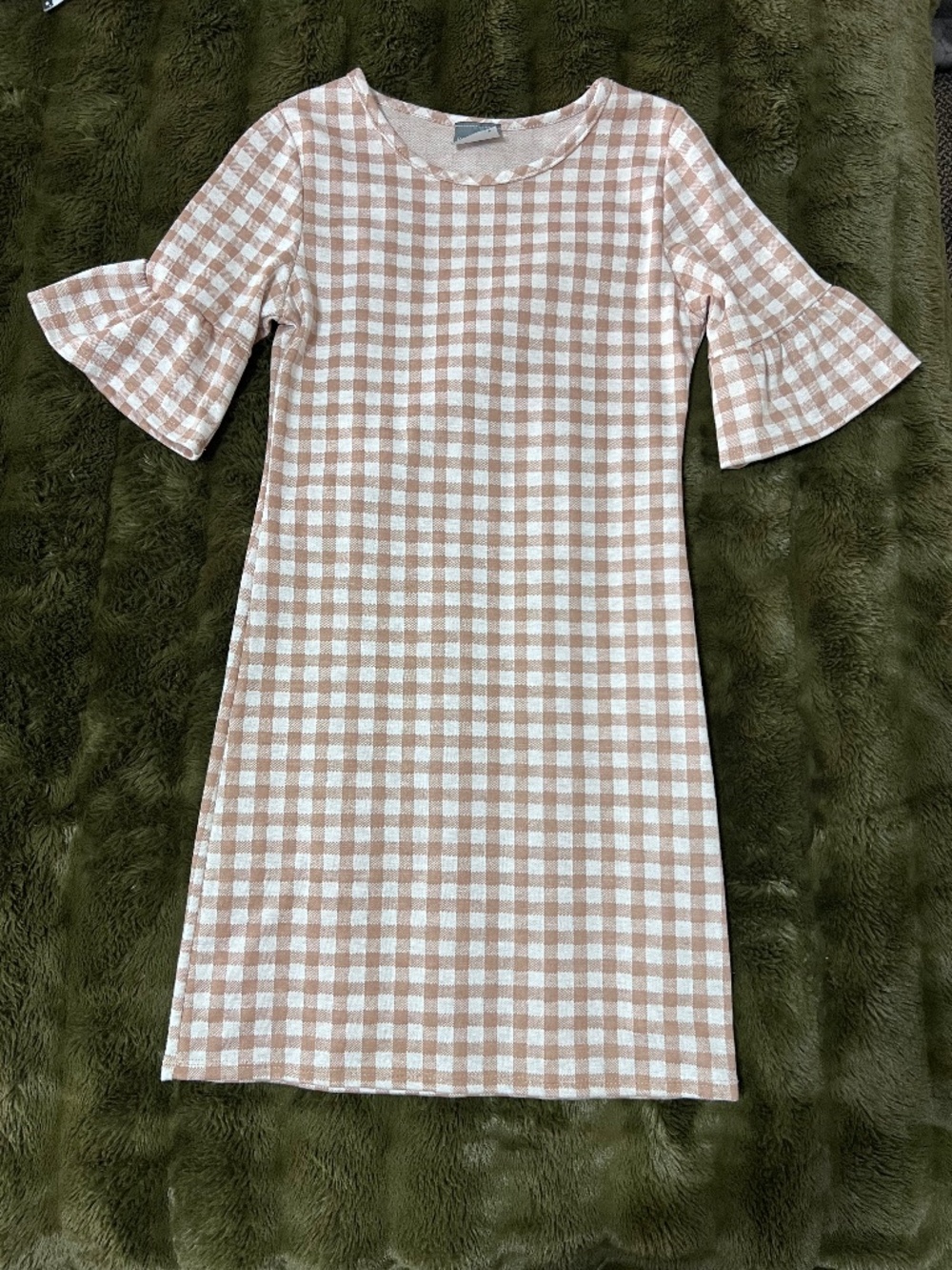 NWOT Gingham Mini Dress